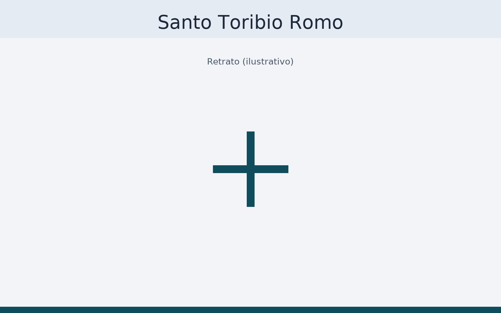 Santo Toribio Romo — retrato ilustrativo.