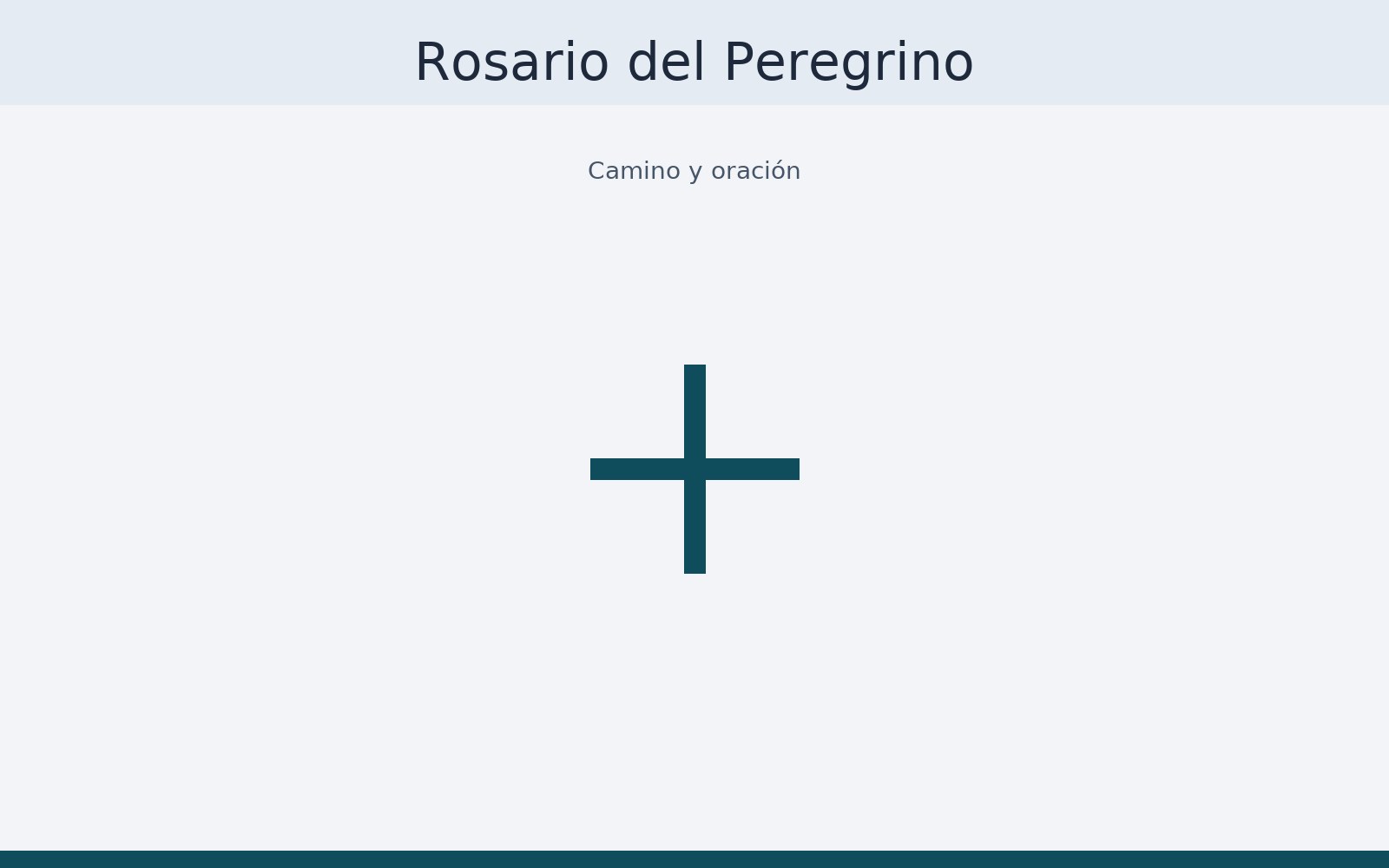 Rosario del peregrino (ilustrativo).