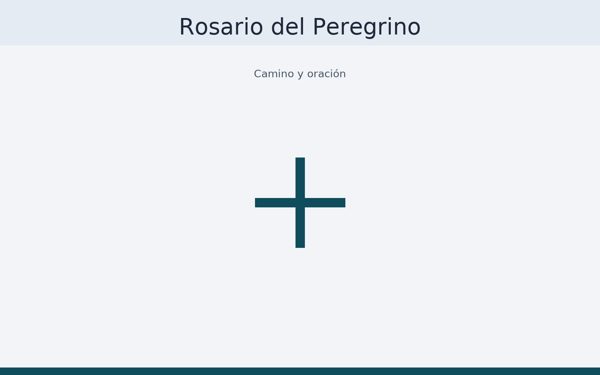 Rosario del peregrino ilustrativo